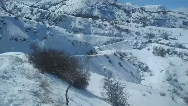 Yoncalı Bayır Köyünde Çığ Meydana Geldi